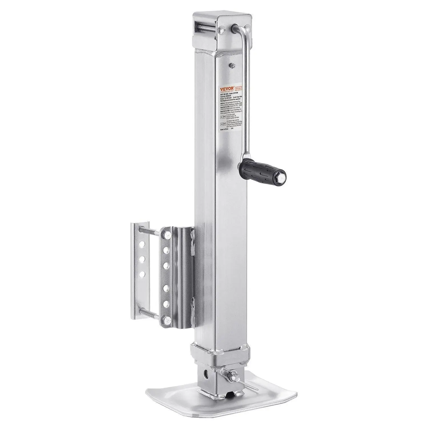 【Summerfinds】VEVOR Bolt-on Trailer Tongue Jack, 8000 lbs Static Load, 28.5" Travel Carbon Steel Car Lifting Equipment, Carjack Stand for Horse & RV Use, Horse Trailer