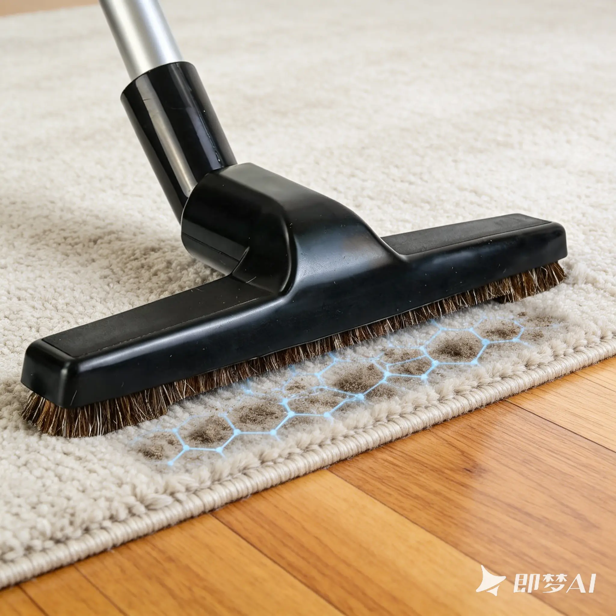 Upgraded Universal Fit Vacuum Floor Brush - Extra-Wide 10" Path, 1.25" Inner Diameter (32mm), Horsehair Soft Bristles, High-Quality Durable Black Construction, Gentle on Floors, Efficient Daily Cleaning (1 Brush Only)