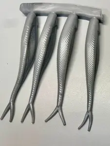 5" FORWARD FACING SONAR MINNOW Shad Grey and Pearl 10 pkg