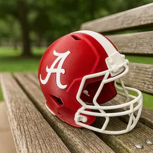 Alabama Mini Football Helmet - Custom 3D Printed Decor, Mini Size, Unique Design for Fans & Collectors