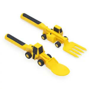 Construction Fork and Spoon - Constructive Eating - Made in USA - Kitchenware - Kitchen Utensils