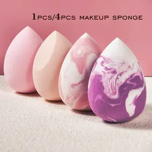 1/4pcs Makeup Sponge, Soft Multi-Functional Foundation Applicator for All Skin Types to Achieve Flawless Makeup Finish