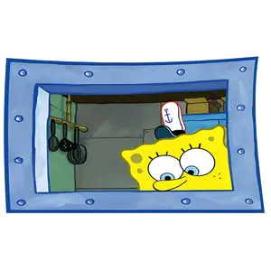 Spongebob Cartoon 3x5 Feet Banner Funny Poster Durable Polyester Cool Flag Man Cave Wall Decor WithBrass Grommets For College Dorm Room Bedroom Party