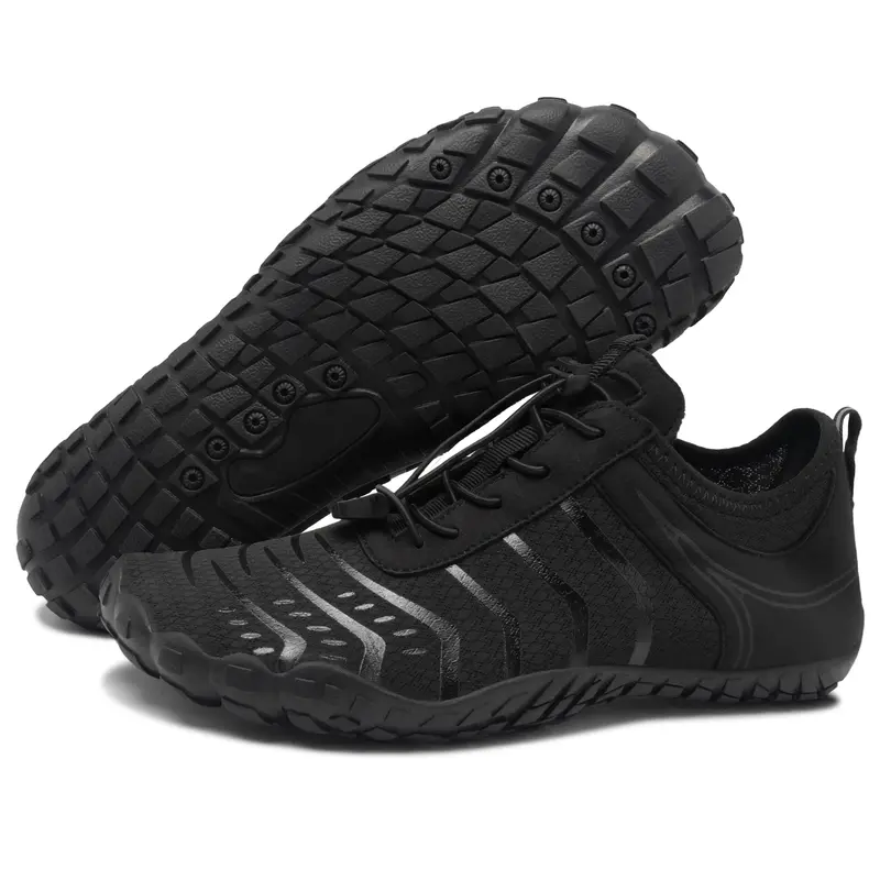 Reazuoy Women's Barefoot Aqua Shoes - Wide Toe Box, 0-Drop, Non-Slip Polyester Fabric, Rubber Sole, Multi-Size Women's Shoes for Training, Walking, Casual Fashion Watershoes