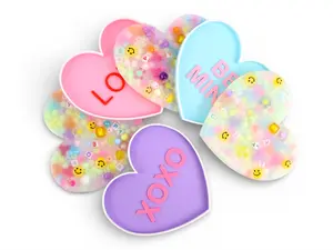 Valentine Bundle - Valentine Heart Picky Pad and Tray- Satisfy Your Urge to Pick, Pop and Peel Stress-Free!