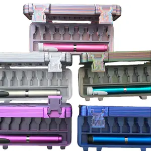 V2 Peptide pen storage case with "gift" - 8 tip slots Office School Supplies Office Desk Accessories