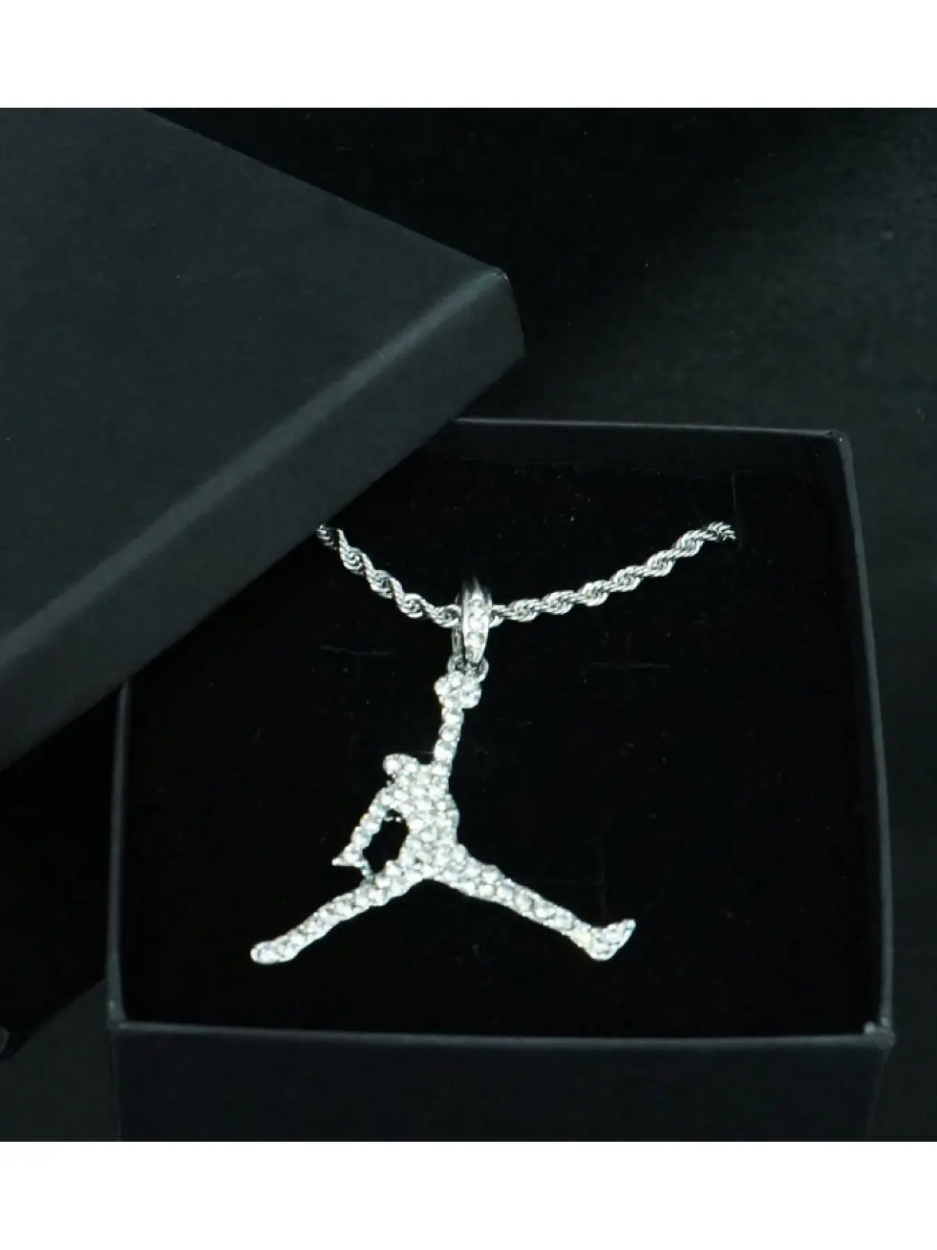 Silver with 5mm 22-inch twisted chain