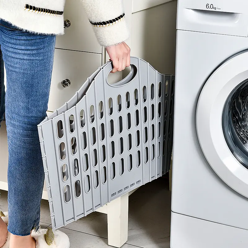 Foldable Laundry Basket, Collapsible Laundry Hamper, Multifunctional Laundry Organizer, Laundry Organizers and Storage, Bathroom Dirty Clothes Storage Bin, Wall-Mountable Handheld Hamper, Home Organization Solution, Foldable Storage Baskets