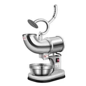 VIVOHOME Electric Dual Blades Ice Crusher Shaver Snow Cone Maker Machine Silver for Home and Commercial Use