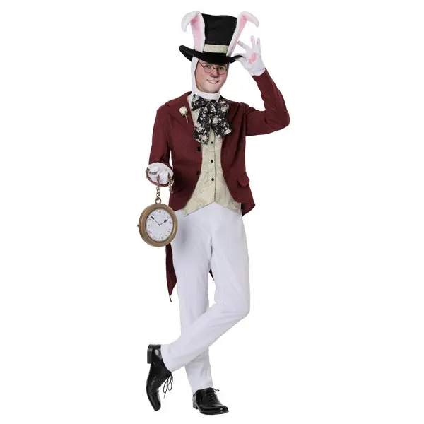 Men's White Rabbit Costume