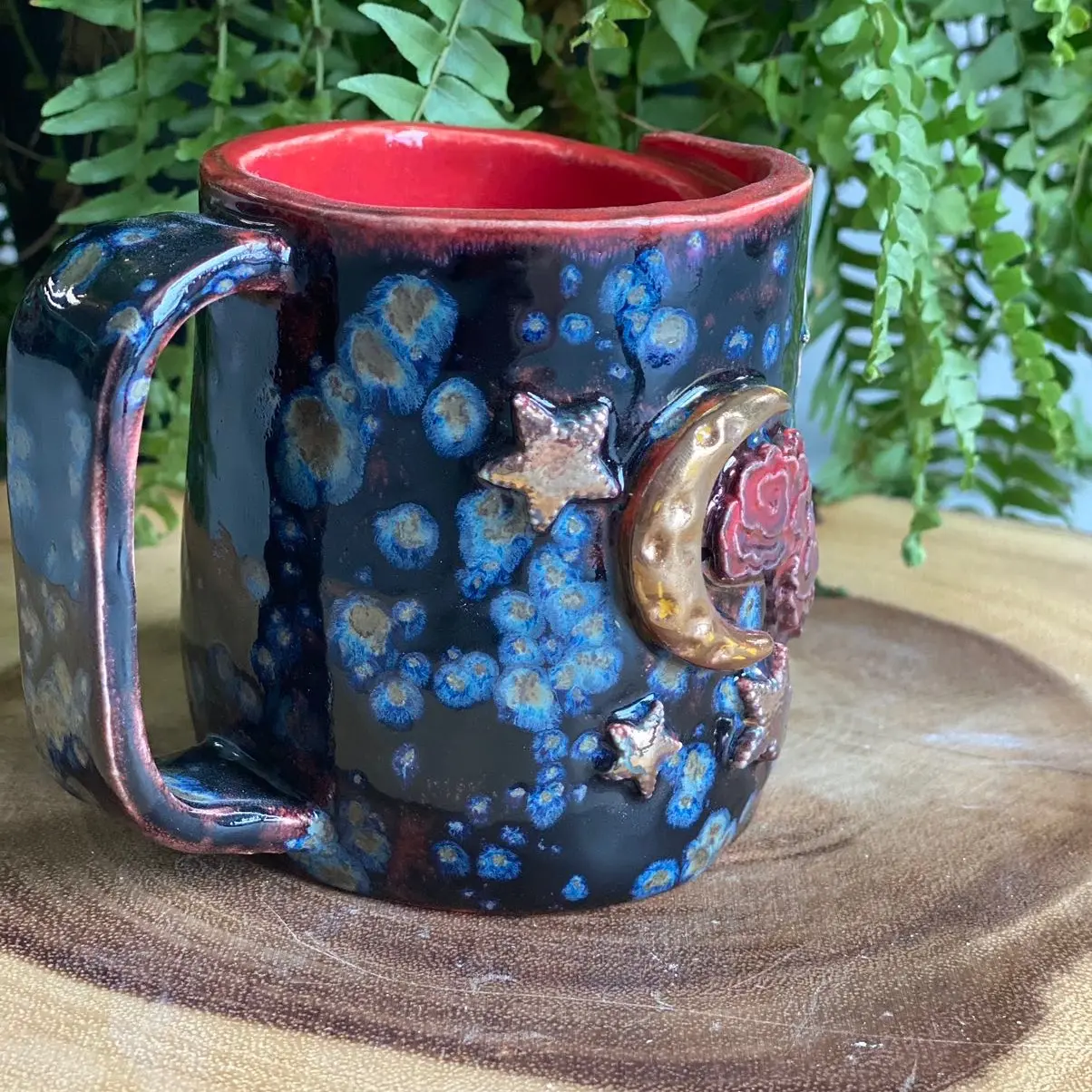 Cosmic Rain Handmade Mug