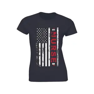 GGOR American Nurse Flag RN Nurse MD Shirt Medical Women'S T-Shirt Gift Tee
