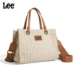 Montana West x Lee Small Tote Bag for Women Work, Stripe Crossbody Bag Top-handle Handbags
