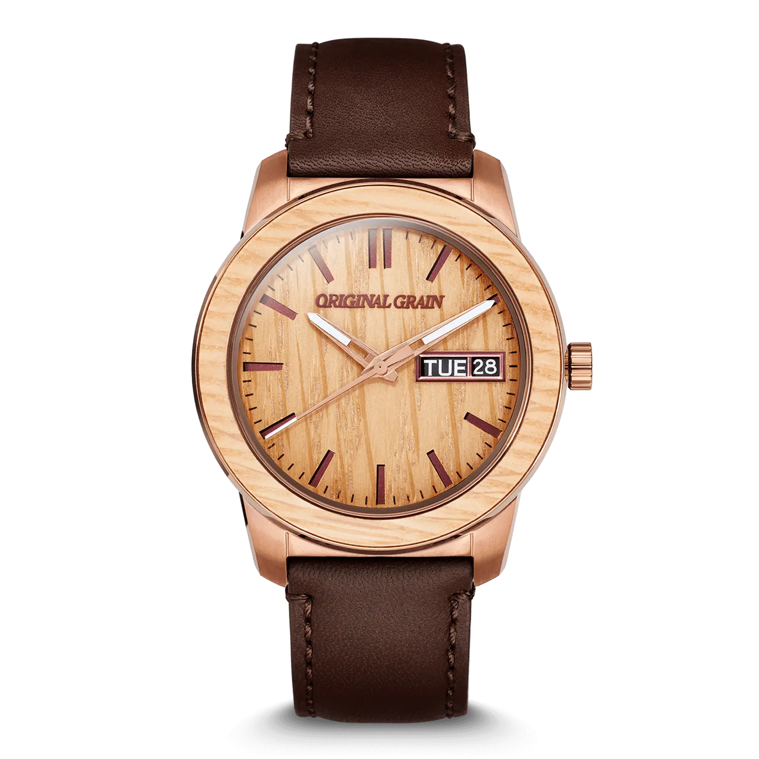 Whiskey Espresso Leather Barrel 42mm