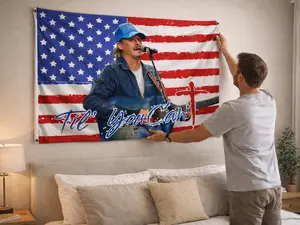 Til' You Can't Red White And Blue 250th Anninersary Freedom Flag, Tepastry Flag, 4th July