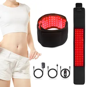 3-in-1 Chips Infrared Light Therapy Belt for Body 660nm 850nm Wearable Red Light Wrap With Timer For Decrease Inflammation, Wound Healing, Treat Recovery