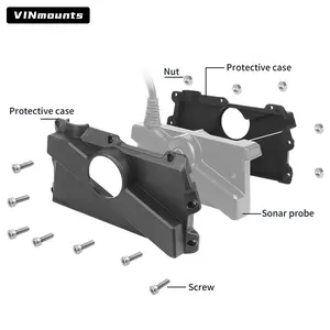 VINmounts Travel Transducer Cover for LiveScope LVS34, Reinforced Nylon Fish Finder Bracket With 360° All-Round Protection, Scratch-Resistant