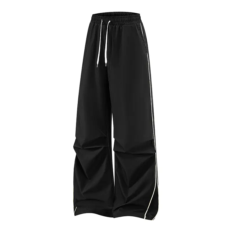 freeship Men’s  boys’ sports  with pockets,  solid color training/jogging , straight street-style design, fashionable basic wide-leg jogger  for men bagg sweatpants black gym workout clothes summer fit bottoms Casual Loose-Fit Drawstring Pants slacks