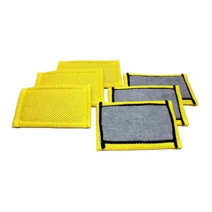 [Skinny Scrubber] Leather and Interior Gentle Scrubbing Sponge (6 in x 4 in) 6 pack