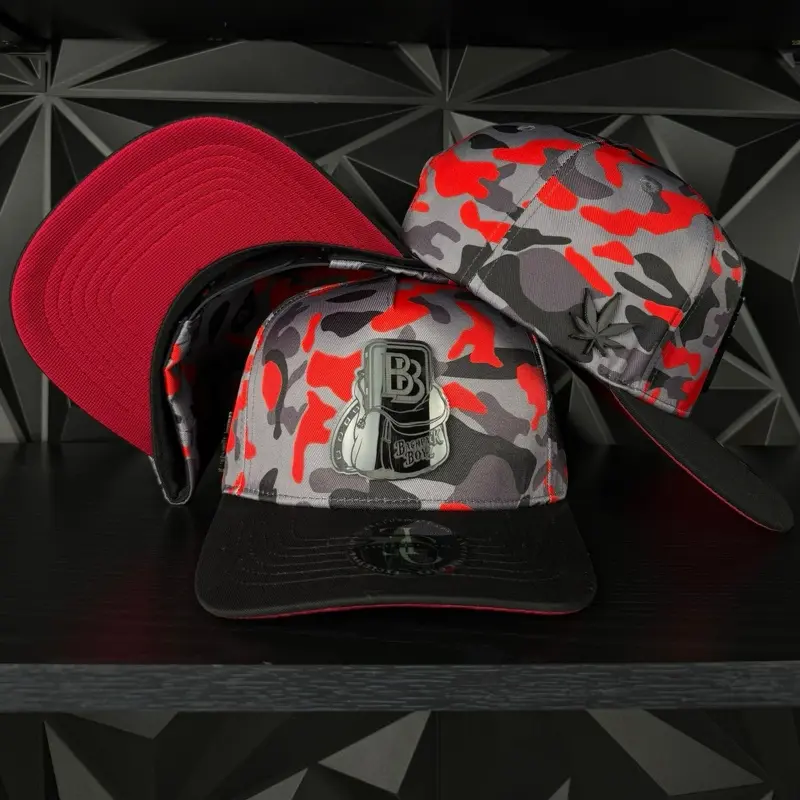 Backpack boyz SnapBack hat-burgundy camo