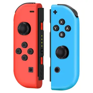 Replacement For Controllers,Left and Right Controller For Switch,OLED,Lite,with 6-Axis Gyro,Wake-up, Vibration,Red