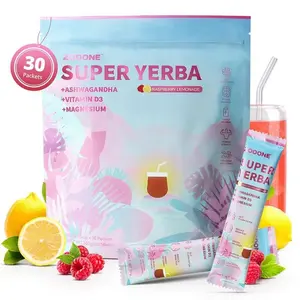 【Flash Sales】ZOOONE Super Yerba | Yerba Mate Instant Tea Powder | RASPBERRY LEMONADE Flavor | 30 Servings-Z1