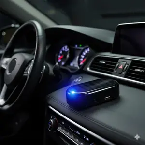 Super Bright Solar Car Anti-Theft Flashing LED Warning Light, Motion Sensor Alarm, Wireless Vehicle Security Device, Parking Safety Alert, Automotive Security Decor, Solar Powered, Theft Deterrent for Vehicles, Dashboard Security Deterrent, Interior.