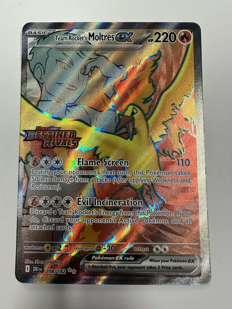 rare moltres card 1997 POKEMON JAPANESE FOSSIL HOLO MOLTRES #146 ARITA AUTO 10 PSA 8 –  lowpopping main image 1