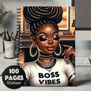 Girl Self-motivation Notepad, 1 Count Creative Planner, Daily Guided Journal, Suitable for Gifting to Friends, Family, Loved Ones, Or Yourself, Travel Diary Notebook