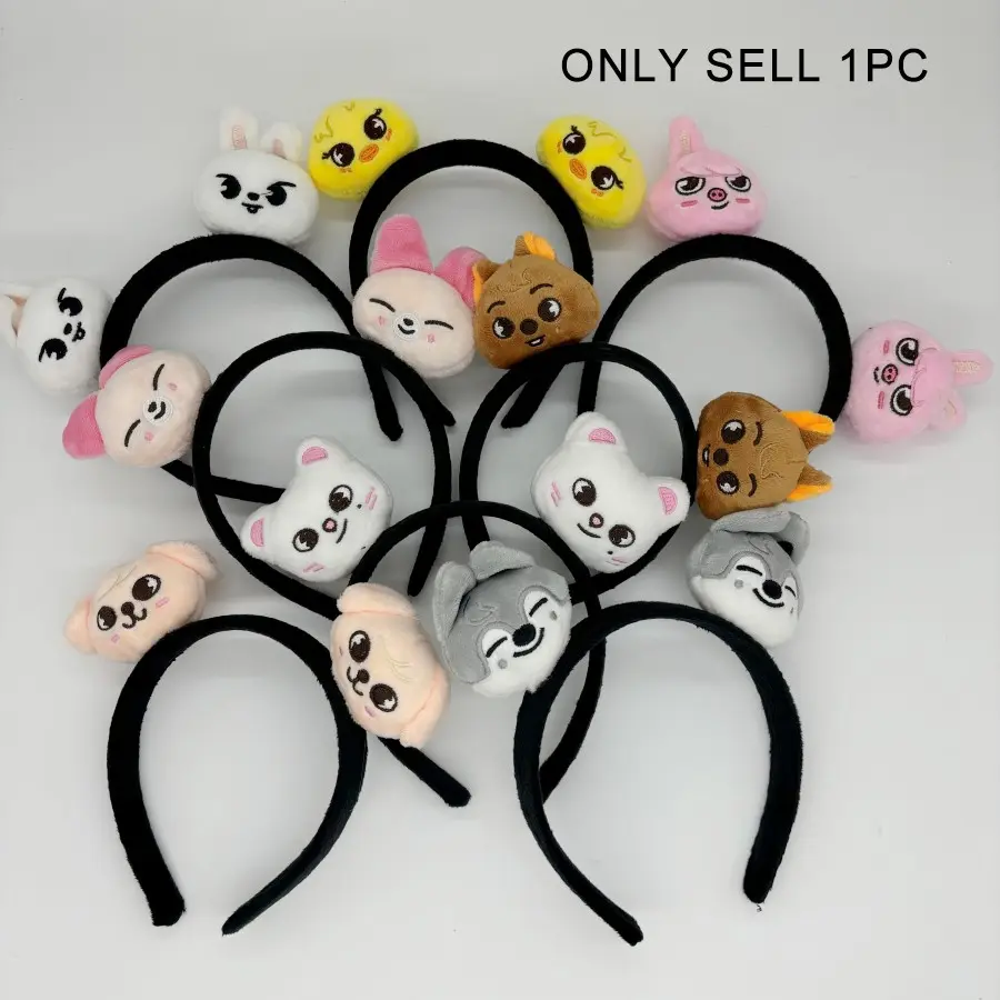 Cute Animal Hairband, Animal Ears Headband, Wolf, Chicken, Cat, Bear Designs, Perfect for Fan Support, Daily Use, 1 Piece, Cute Headbands