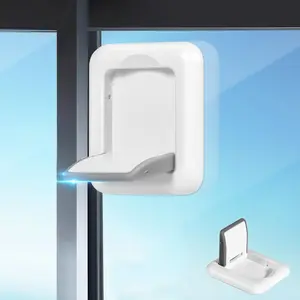 Sliding Door Lock 2-In-1 Safety Lock with Handle, Childproof and Pet Proof, Also Used as Cabinet Pull, Tool-Free Installation, Window Mount