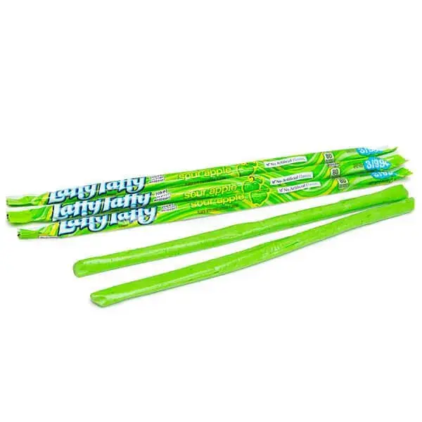 Laffy Taffy Candy Ropes - Sour Apple: 24-Piece Box Laffy Taffy Candy Ropes - Sour Apple: 24-Piece Box