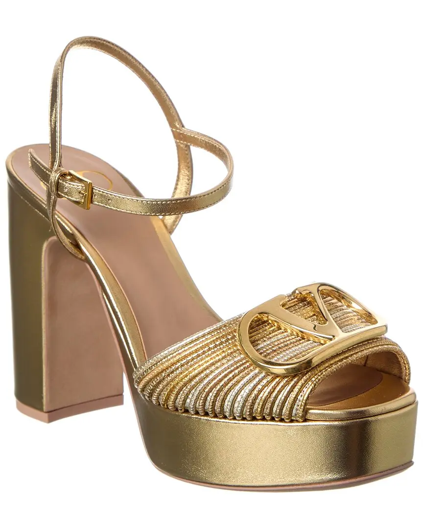 Valentino VLogo Signature 115 Leather Platform Sandal