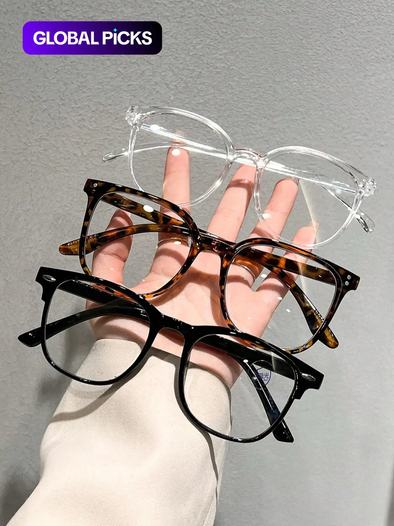 Men Women Fashion Flat Lens Tortoiseshell Glasses Set, Anti-Blue Light, Casual Style, Plastic Frame, All Seasons, Daily Wear Accessories, Square Frames Eyeglasses, Square Frame Eyewear, Fashionable Frames Glasses
