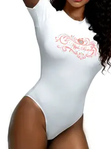 Apple Tee Bodysuit - White