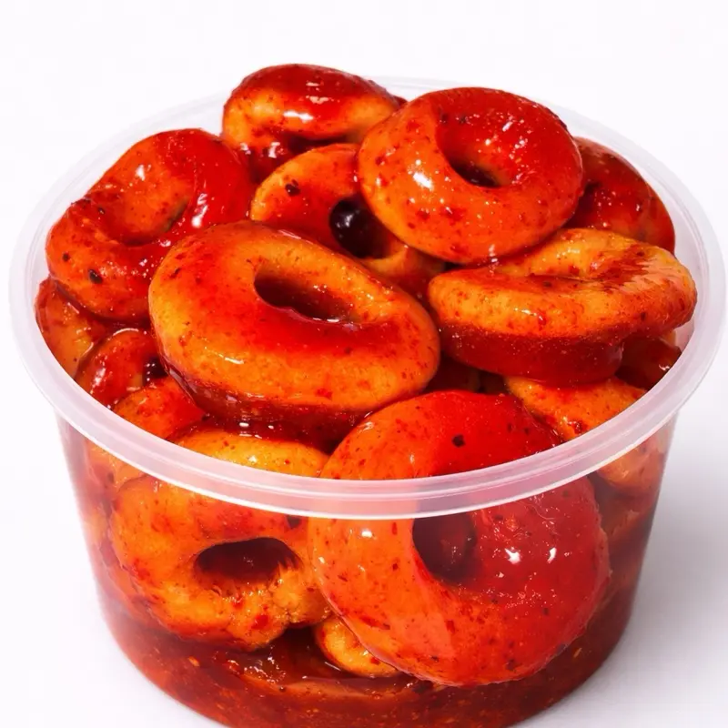 Chamoy Peach Rings - Sweet, Tangy  & Spicy 7oz