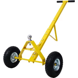 Trailer Dolly with Pneumatic Tires - 600 Lb. Maximum Capacity,Yellow color Wheel Heavy Duty