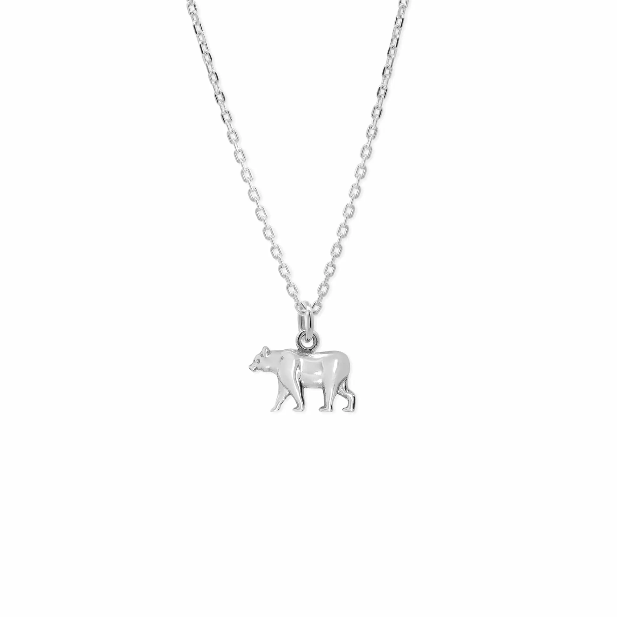 California Grizzly Bear Pendant Necklace