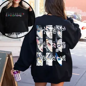 Anime Characters 2 Sided demon slayer TShirt Sweatshirt Hoodie