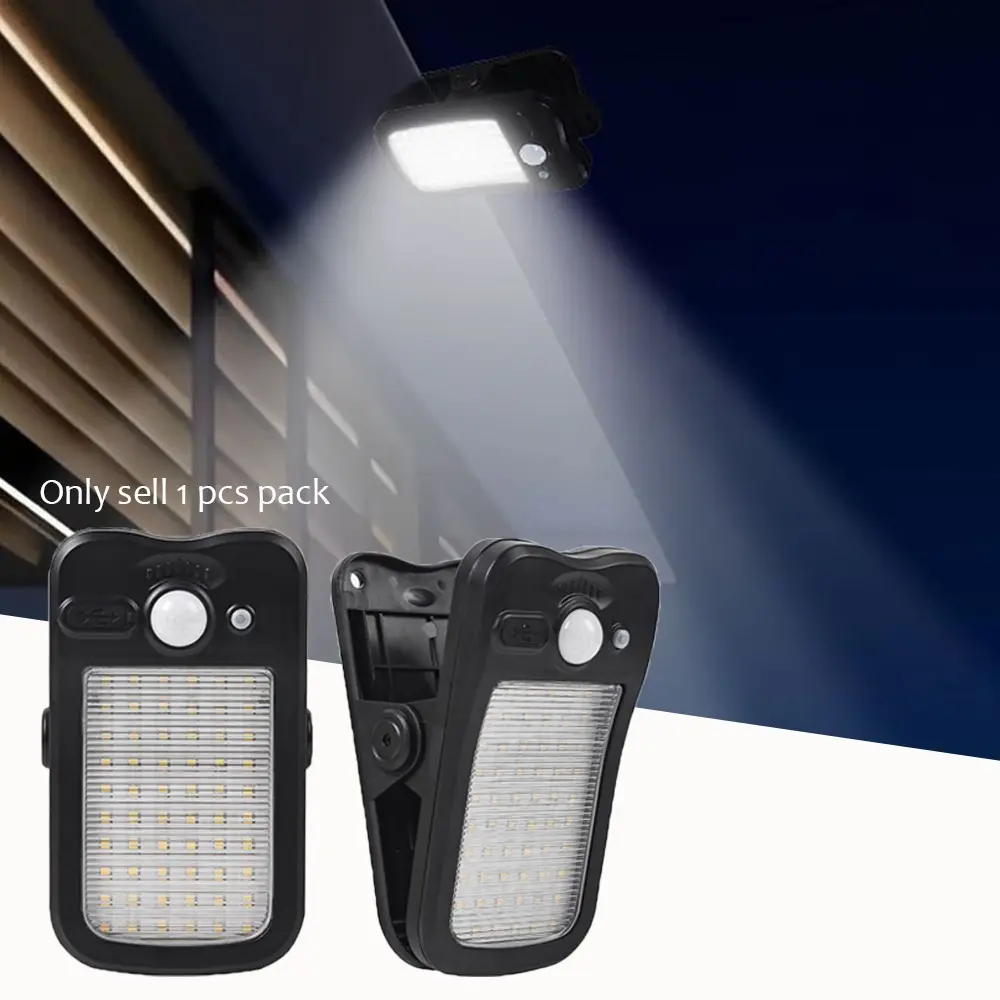 2026 New 60 LED Ultra-Bright Solar Light,Compact Portable Clip-On Motion Sensor, Multi-Function Outdoor LED Safety Lighting, Pathway Security Lights, Solar Outside Lights, Suitable for Courtyard, Garden, Balcony, Patio, Fence, Deck