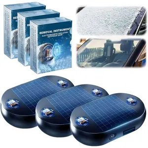 Anti-Freeze Electromagnetic Car Snow Removal Device, 2026 New Portable Solar Electromagnetic Molecular Interference Freeze and Snow Remover Instrument for Ice and Snow Scraping(3PCS)