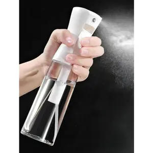 200ml PET Plastic Continuous Spray Bottle with Ultra Fine Nozzle, Ergonomic Handheld Sprayer, Durable Material for Hairstyling, Household Cleaning - Home Organizer Storage Canister Cover Plant