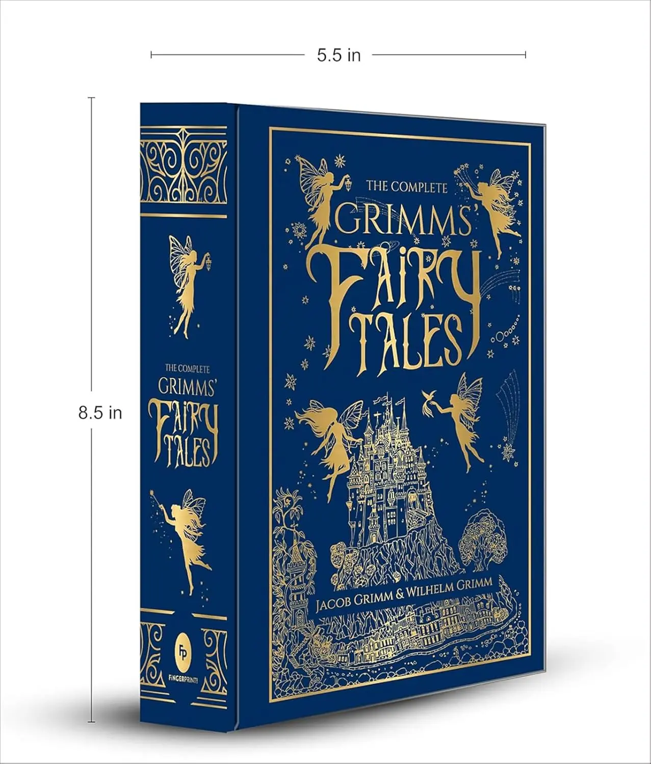 The Complete Grimms' Fairy Tales - Fingerprint! Classics Special Edition, Classic Hardcover Omnibus Edition Bundle, Vintage Storybook Style Literature Book, Classic Edition