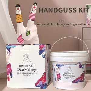 DIY Model of Hand Cloning, using Plaster Powder to Clone the Hands of Couples as Commemorative Items,Perfect Gift and Activity for Couples,Families&Friends.