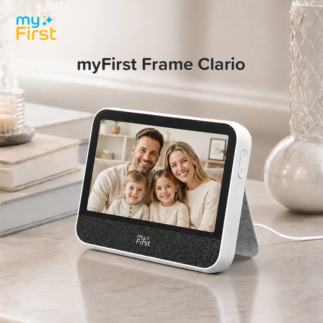 Modern 7-Inch Smart WiFi Digital Picture Frame, Touch Screen HD Display, Family Video Calls, Instant Photo Sharing, Calendar, Weather & Smart Home Display