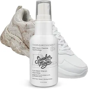 Sneaker Magic Nano Cleanse Shoe Cleaner for Removing Stains and Dirt Ideal for Leather Suede Nubuck Cotton Knits Safe for Footwear
