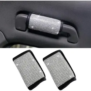 (Closeout sale) Bling Crystal Car Door Handle Cover Anti Scratch Protector Universal Shiny Rhinestone Auto Accessory for Women