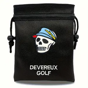 Portable Golf Ball Bag with Drawstring Seal, Ideal Gift for Golfers, Men & Women, Unique Present for Fathers Day, Boyfriend Gifts