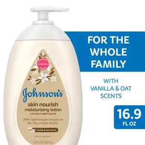 Johnson'S Baby Body Lotion for Baby and Toddler with Vanilla & Oat Scents, 16.9 Fl Oz Johnson & Johnson
