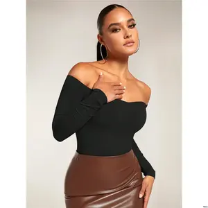 Solid Shoulder BAE tiktok Off Bodysuit